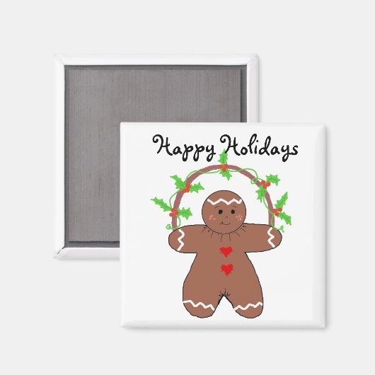 Gingerbrood Man Magneet (Voorkant / Achterkant)
