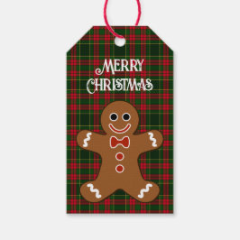 Gingerbrood Man Merry kerstcadeautjes Labels Cadeaulabel