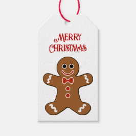 Gingerbrood Man Merry kerstcadeautjes Labels Cadeaulabel