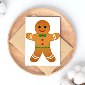 Gingerbrood Man - Merry Kerstmis Briefkaart
