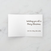 Gingerbrood Man met Blauwe en Groene Boom Kaart (Binnen)