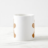 Gingerbrood Man met Gele Bewustheid Ribbons Koffiemok (Center)