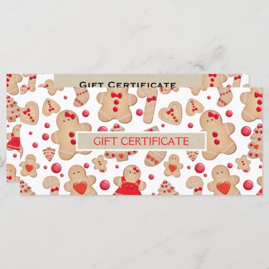 Gingerbrood Man met gelekte koekjes Cookies Cadeau (Voorkant / Achterkant)