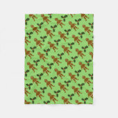 GingerBrood Man met kerstcadeaus Fleece Deken (Voorkant)