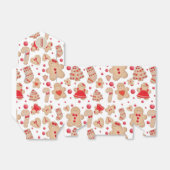 Gingerbrood Man met koekjes Rustic Whimsical Bedankdoosjes (Uitgevouwen)