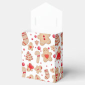 Gingerbrood Man met koekjes Rustic Whimsical Bedankdoosjes (Geopend)