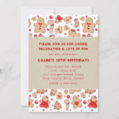 Gingerbrood Man met koekjes Rustic Whimsical Kaart (Voorkant)