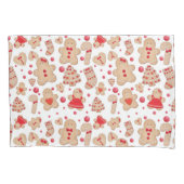 Gingerbrood Man met koekjes Rustic Whimsical Kussensloop (Voorkant)