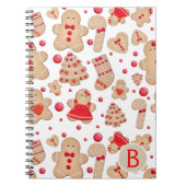 Gingerbrood Man met koekjes Rustic Whimsical Notitieboek (Voorkant)