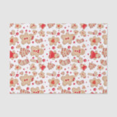 Gingerbrood Man met koekjes Rustic Whimsical Tissuepapier (Voorkant)