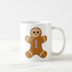 Gingerbrood Man met Light Blue Ribbons Koffiemok