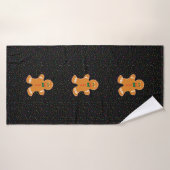 Gingerbrood Man met springen Badhanddoek (Badhanddoek)