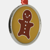Gingerbrood Man Metalen Ornament (Rechts)