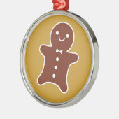 Gingerbrood Man Metalen Ornament (Links)
