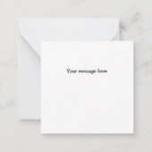 Gingerbrood Man Mini Bedankt voor je briefje Notitiekaartje (Achterkant)