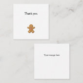 Gingerbrood Man Mini Bedankt voor je briefje Notitiekaartje (Voorkant / Achterkant)
