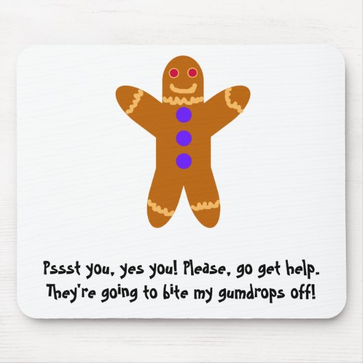 Gingerbrood Man Muismat (Voorkant)