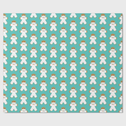 Gingerbrood Man Nurse Doctor White Scrubs Cadeaupapier (Vlak)