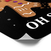 Gingerbrood Man Oh Magnetisch kerstkoekjeskostuum  Poster (Hoek)