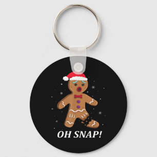 Gingerbrood Man Oh Magnetisch kerstkoekjeskostuum Sleutelhanger