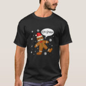 Gingerbrood Man Oh Magnetisch kerstkoekjeskostuum  T-shirt (Voorkant)