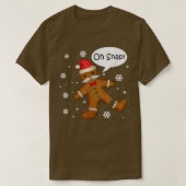 Gingerbrood Man Oh Magnetisch kerstkoekjeskostuum  T-shirt (Design voorkant)