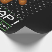 Gingerbrood Man Oh Snap Kerstmis Cadeaupapier (Hoek)