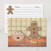 Gingerbrood Man "Oops" Ontvangkaart Briefkaart (Voorkant / Achterkant)