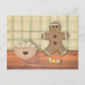 Gingerbrood Man "Oops" Ontvangkaart Briefkaart (Voorkant)