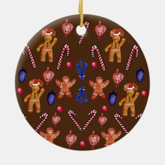 Gingerbrood Man Ornament (Achterkant)