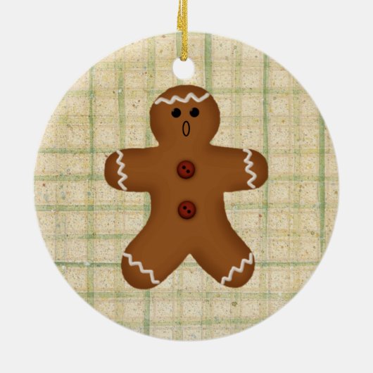 Gingerbrood Man Ornament (Achterkant)