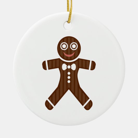 Gingerbrood Man Ornament (Voorkant)