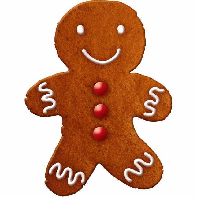 Gingerbrood Man Ornament Fotobeeldje Ornament (Voorkant)