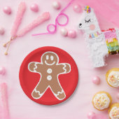 Gingerbrood Man Papieren Bordje (Feest)