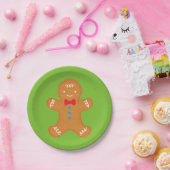 Gingerbrood Man Papieren Bordje (Feest)