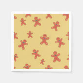 Gingerbrood Man Pattern Servet (Voorkant)