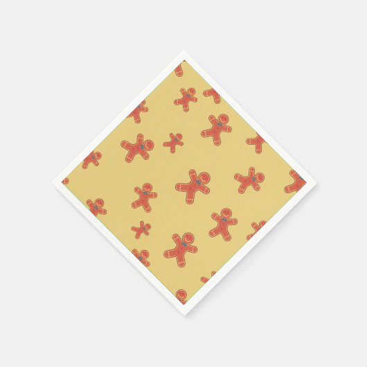 Gingerbrood Man Pattern Servet (Hoek)