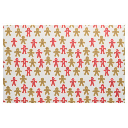 Gingerbrood Man Pattern Stof (Fat Quarter)