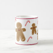 Gingerbrood Man Persoonlijke naam Familiefeestdag Koffiemok (Center)