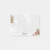 Gingerbrood Man Persoonlijke naam Stocking Stuffer Post-it® Notes (Voorkant)