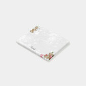 Gingerbrood Man Persoonlijke naam Stocking Stuffer Post-it® Notes (Schuin)