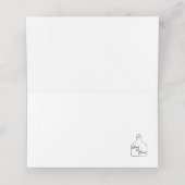 Gingerbrood Man Plaatskaartje (Binnenkant ongevouwen)