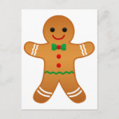 Gingerbrood Man - Prettige feestdagen Briefkaart (Voorkant)