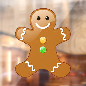 Gingerbrood Man Raamsticker (Vel 2)