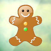 Gingerbrood Man Raamsticker (Vel 3)