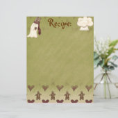 Gingerbrood Man Recipt Paper (Staand voorkant)