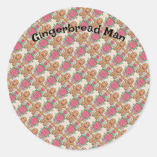 Gingerbrood Man Ronde Sticker