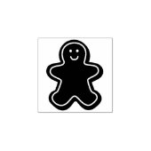 Gingerbrood Man Rubberstempel (Afrduk)