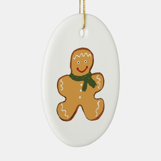 Gingerbrood Man Schilderen Keramisch Ornament (Rechts)