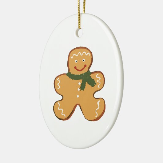 Gingerbrood Man Schilderen Keramisch Ornament (Links)